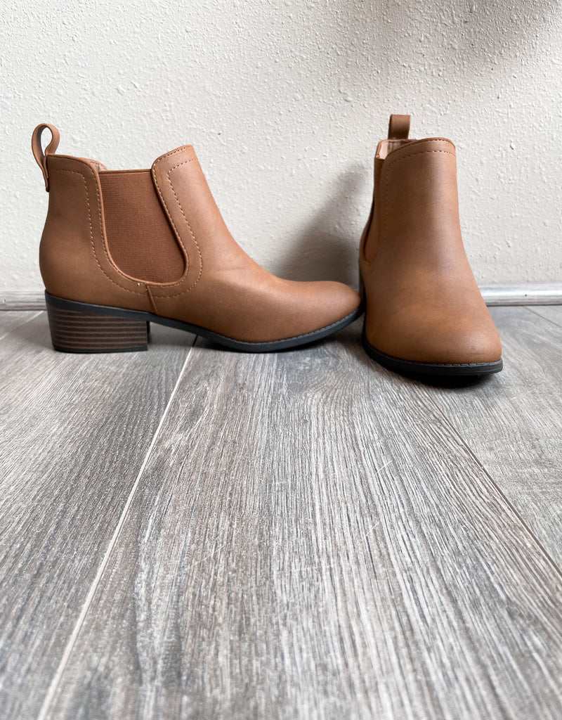 Rita Booties - Cognac