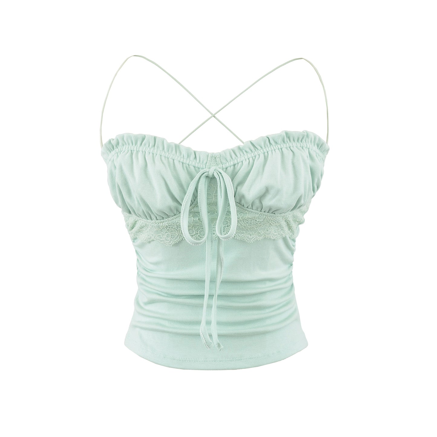 Slim fit lace up top for women
