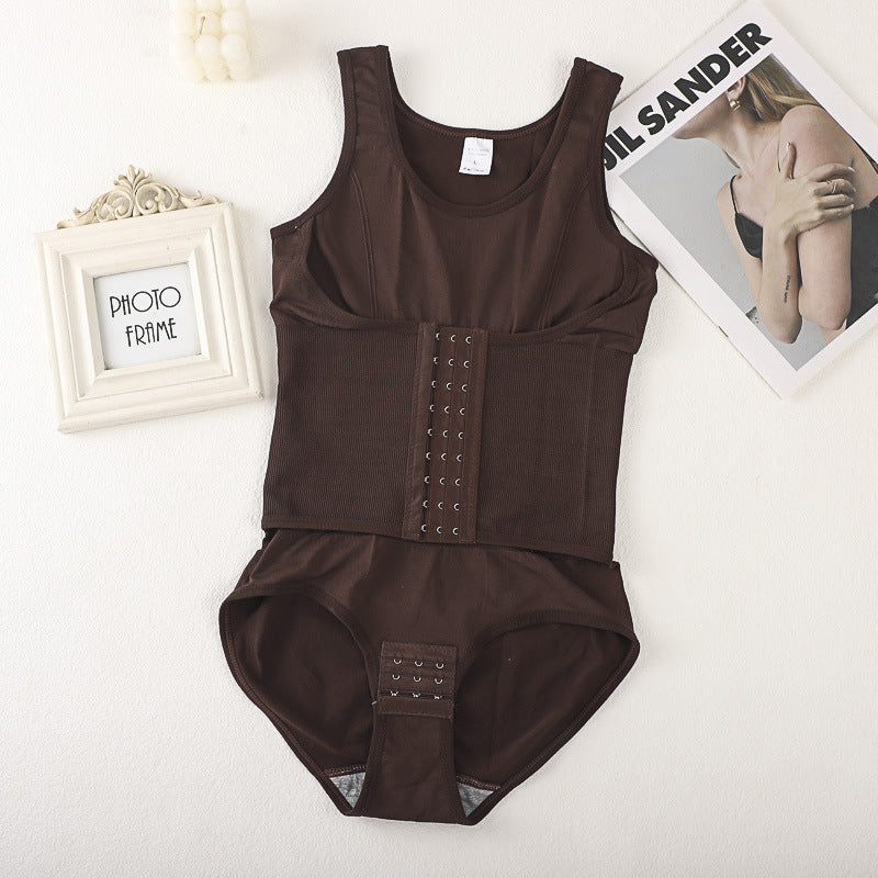 Enhanced Full-Body Shaping Bodysuit for Women, Breathable Lightweight, Body-Sculpting with Front Closure, Tummy Control, Waist Cincher, Slimming and Contouring