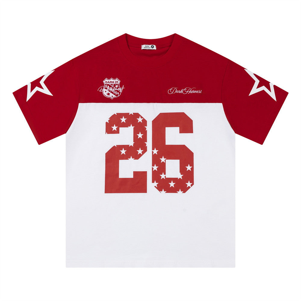 Number 26 digital printed short sleeved t-shirt