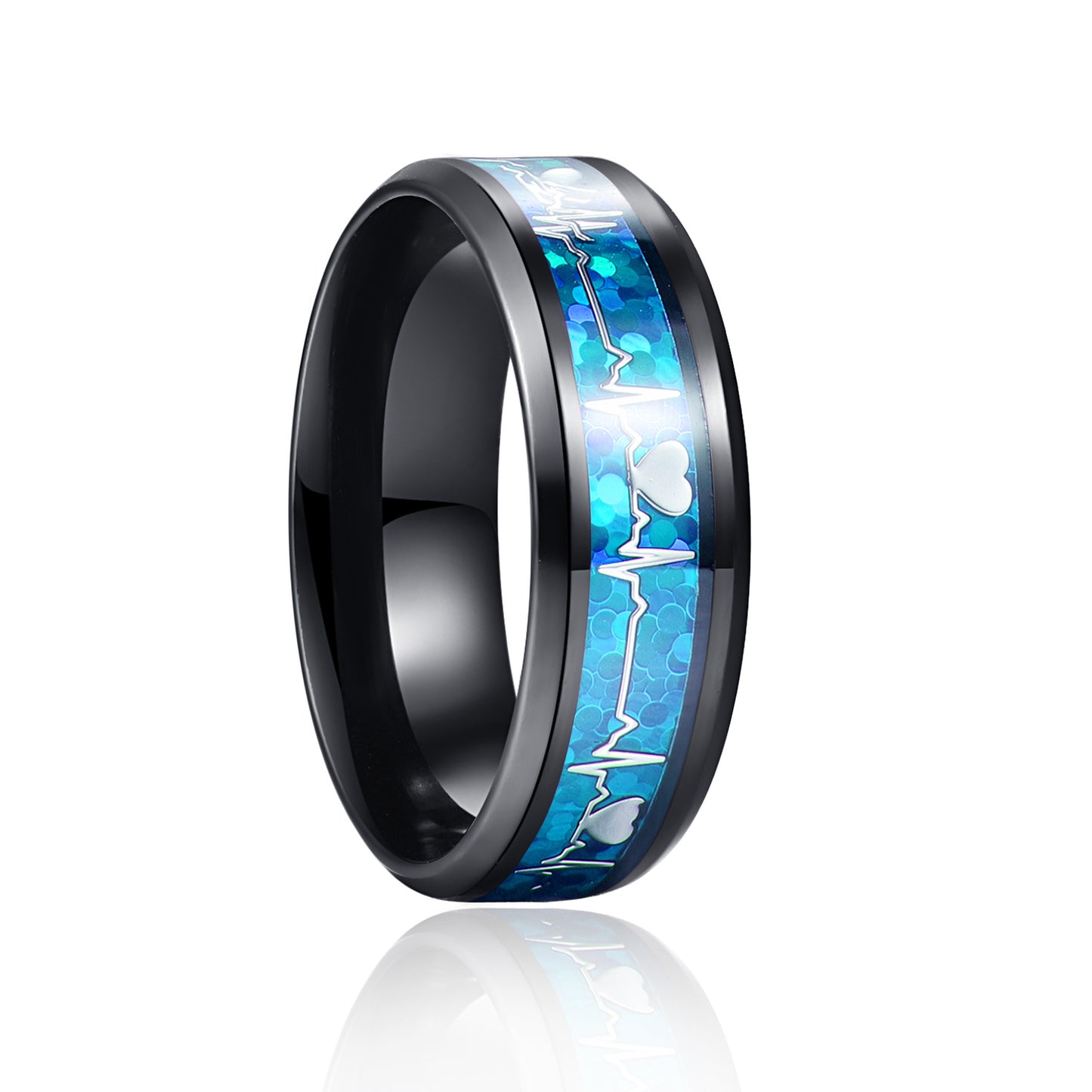 Charming Heartbeat Gloss Metal Bracelet