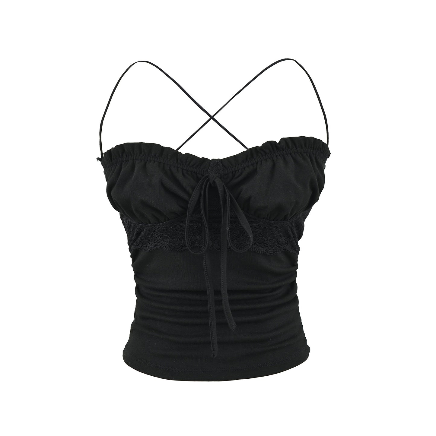 Slim fit lace up top for women