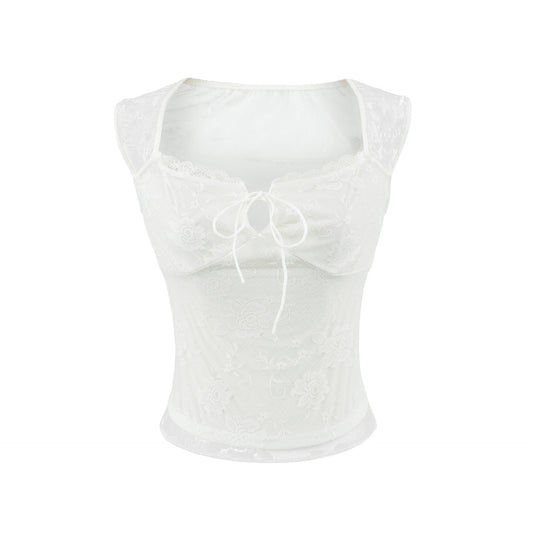 Square collar top for women