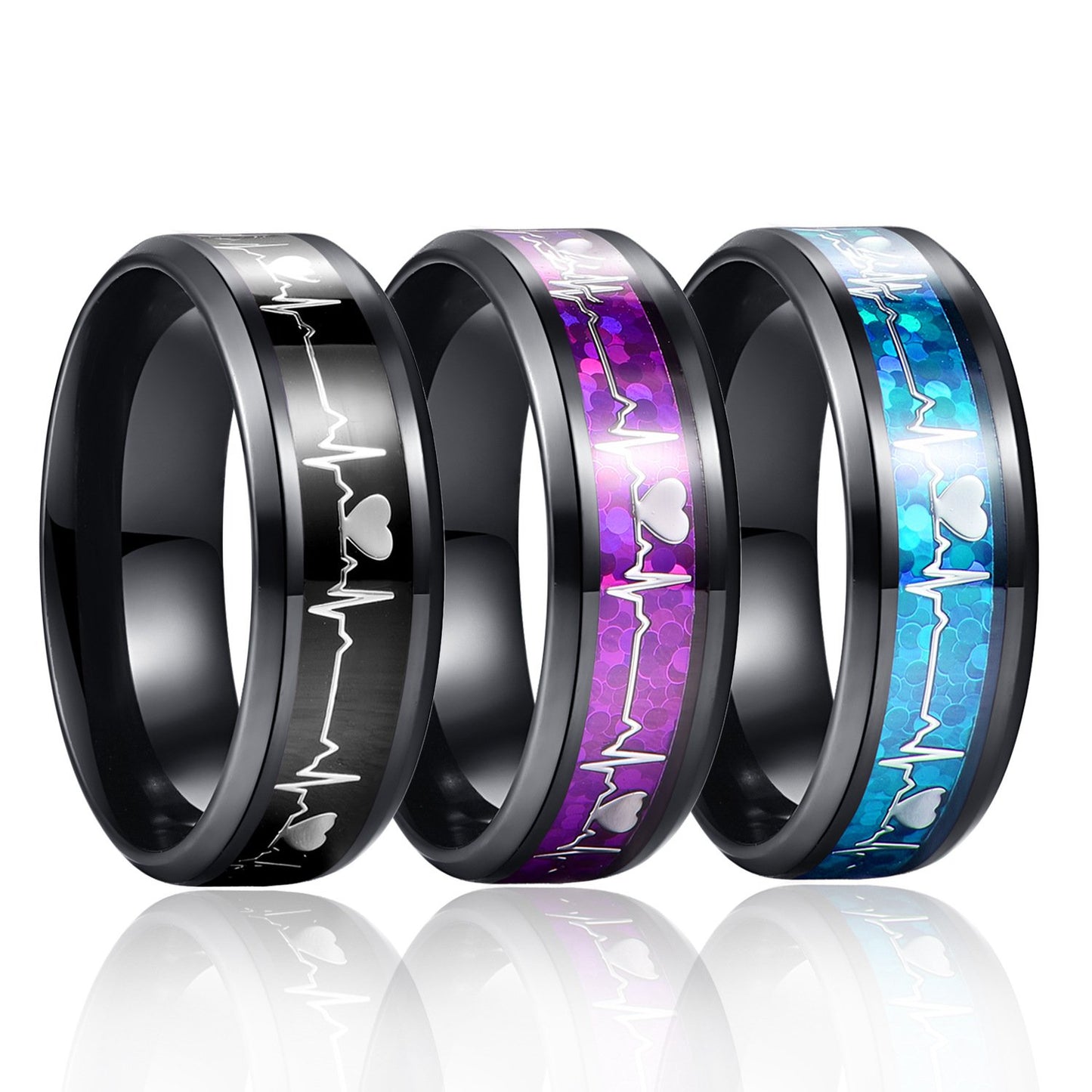 Charming Heartbeat Gloss Metal Bracelet