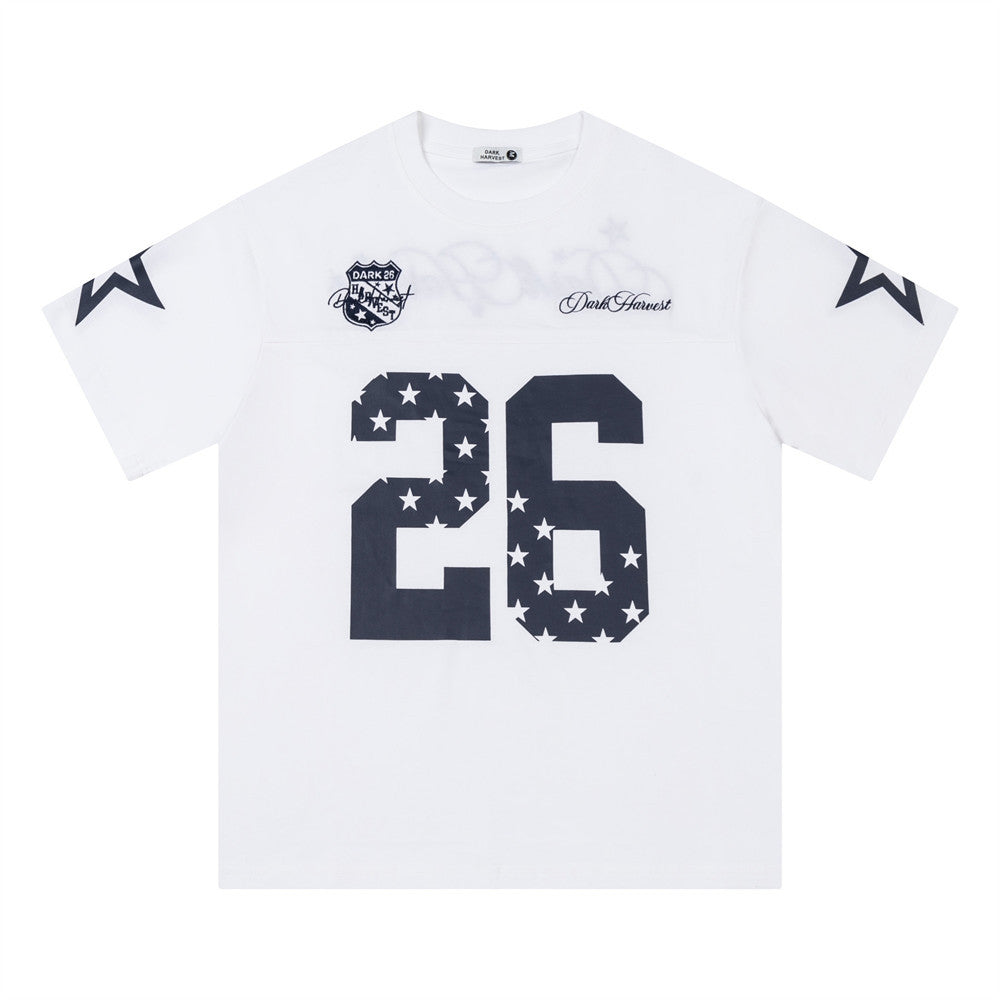 Number 26 digital printed short sleeved t-shirt