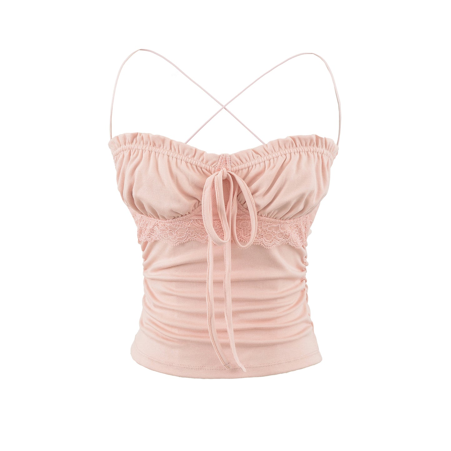 Slim fit lace up top for women