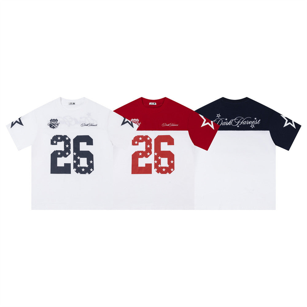 Number 26 digital printed short sleeved t-shirt