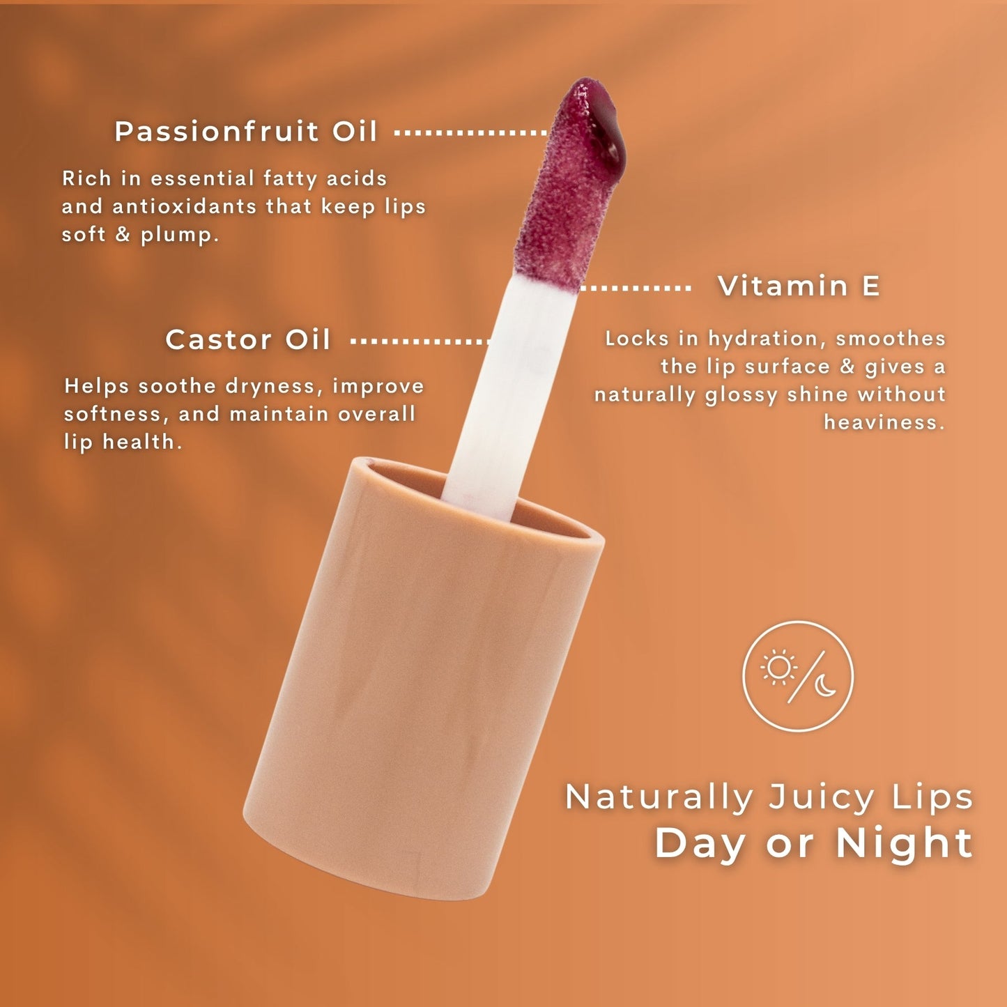 Clara - Passionfruit Oil Lip Gloss