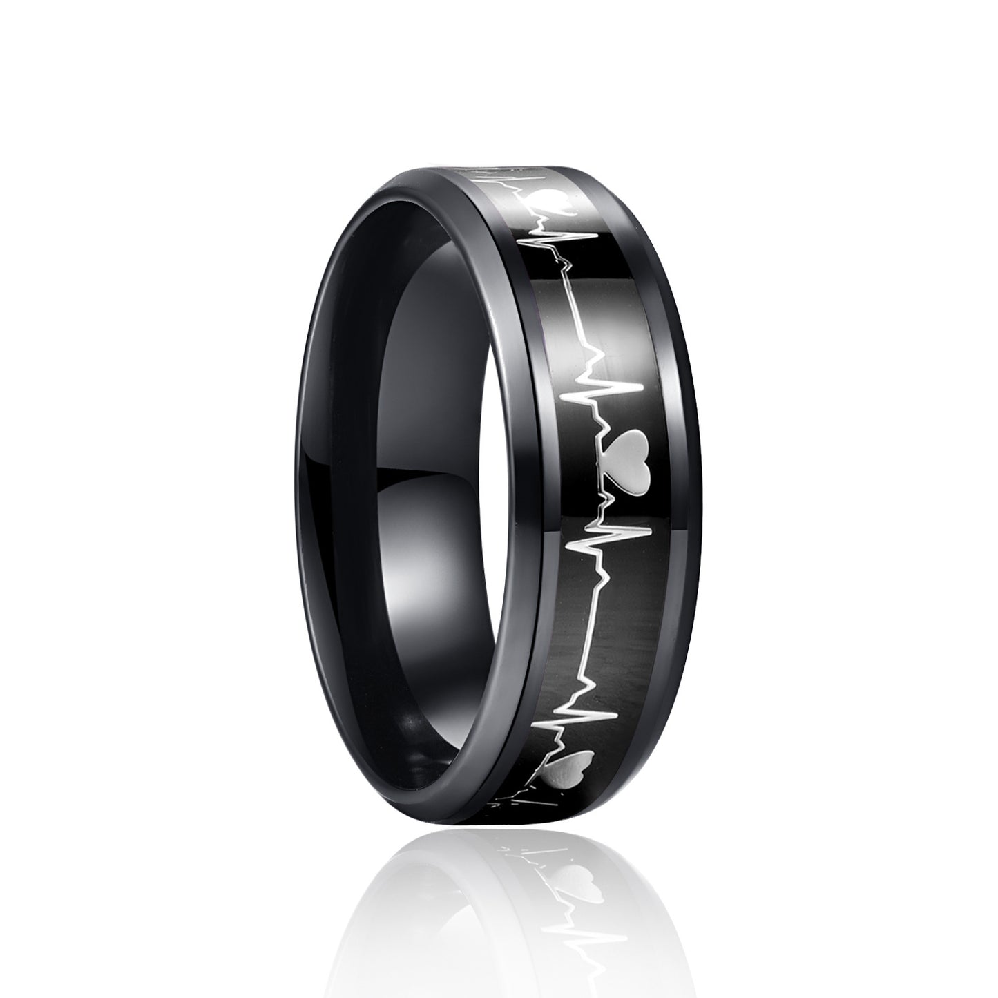 Charming Heartbeat Gloss Metal Bracelet
